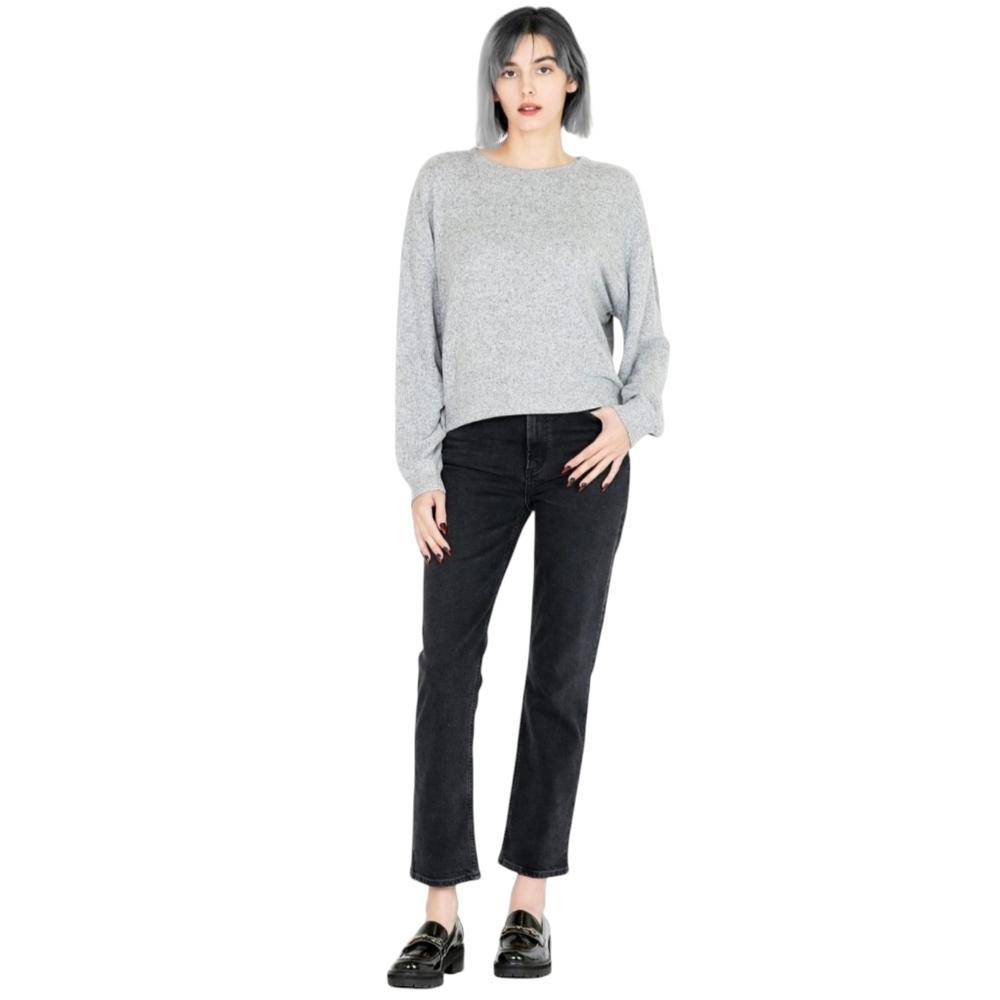 Agolde Wilder Mid Rise Comfort Straight Leg Organic Jean Panoramic Black Size 30 - Picture 4 of 16